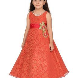 BAESD Girls Applique A-Line Maxi Dress-image-94