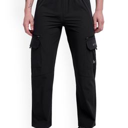 OXPECKER Men Relaxed-Fit Wrinkle Resistant Mid-Rise Cargo Track Pant-picture-43