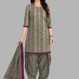MIRAAN Floral Printed Pure Cotton Unstitched Dress Material-image-75