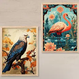 Floral Wall Art With Frame Home Decor Wall Painting For Living Room Office Bedroom-25