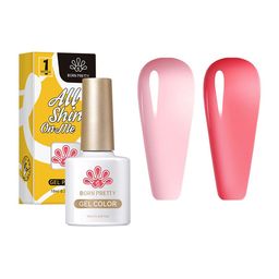 BORN PRETTY Translucent Long Lasting Jelly Gel Nail Polish - 10ml - JN030-33