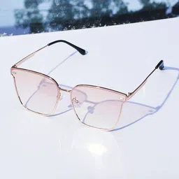 SALTY Unisex Dizzy Ray Fashionable Sunglasses SG0004-RG-PK-Rose Gold-image-5
