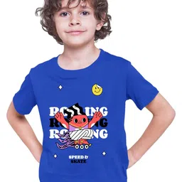 TeeSlix Kids Blue Tshirts-picture-5