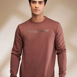 Being Human Men Typography Printed Round Neck Cotton Pullover Sweatshirt-picture-38