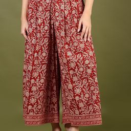 LIMEROAD Printed Mid-Rise Palazzo-image-58