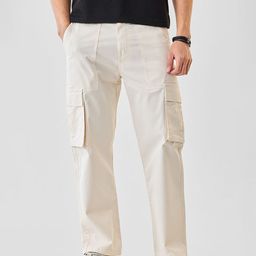 Snitch Men Mid-Rise Baggy Cargo Pants-picture-7