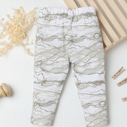 Fancy Fluff Infant Girls Pack Of 2 Printed Pure Cotton Ankle-Length Leggings-42