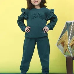 Baawri Girls Pure Cotton Top with Joggers-image-30