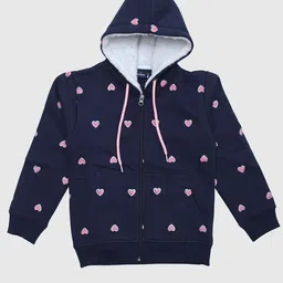 White Snow Girls Printed Sweatshirt-image-87