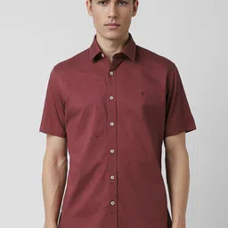 Van Heusen Sport Slim Fit Printed Spread Collar Pure Cotton Casual Shirt-image-70