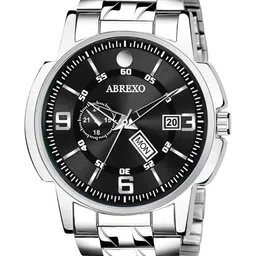 Abrexo Men Patterned Dial & Stainless Steel Bracelet Style Straps Analogue Watch-picture-52