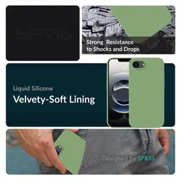 SPRIG Solid Apple iPhone 16e Back Case Mobile Accessories image 3