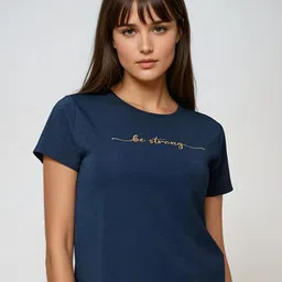 Classy Hangers Women Typography Printed Casual T-shirt-image-32