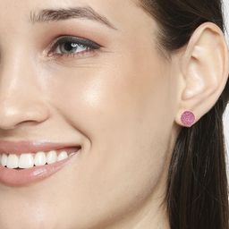 OOMPH Set Of 30 Crystals Studded And Pearls Circular Shaped Studs image 2