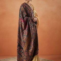 Pashmoda Women Floral Woven Design Shawl-46