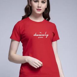 Moda Rapido Women Typography Printed Round Neck Cotton T-shirt-picture-16