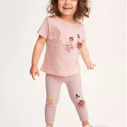 INCLUD Girls Printed Round Neck T-Shirt With Legging-picture-38