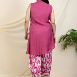 DEEBACO Plus Size Printed Tunic With Trouser Co-Ords image 5