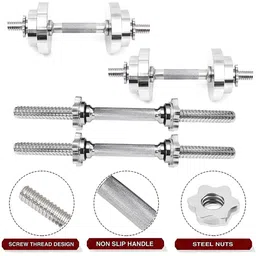 HackerX Set Of 3 Steel Adjustable Dumbbell image 2