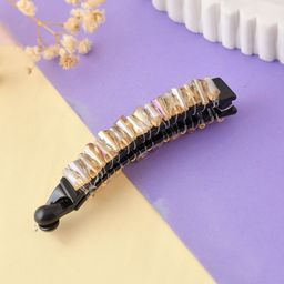 Silvermerc Designs Women Embellished Banana Clip-16
