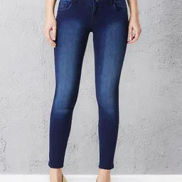 Miss Chase Women Skinny Fit High-Rise Heavy Fade Stretchable Jeans-image-99