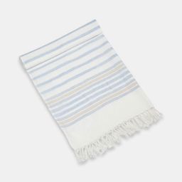 Fabindia Gaurav Gamcha Blue & White Striped 120 GSM Cotton Hand Towel-picture-29