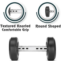 HackerX 2-Pcs Bouncer Fixed Weight Dumbbell image 2