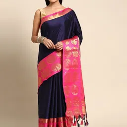LeeliPeeri Designer Zari Woven Design Banarasi Saree-image-74