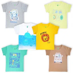 YUV Kids Typography 6 Printed Applique T-shirt-32