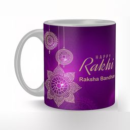 Mr UVD White & Purple Graphic Printed Ceramic Glossy Mug 350 ml-picture-42