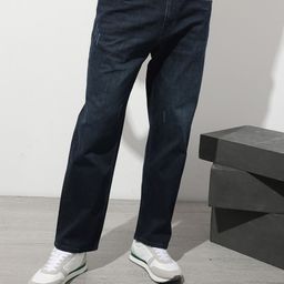 The Roadster Life Co. Men Straight Fit Low Distress Light Fade Stretchable Jeans-picture-48