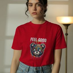 GRACE & JACK Graphic Printed Round Neck Short Sleeves Regular Fit Casual T-Shirt-image-43