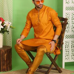 Sydney Heights Floral Woven Design Mandarin Collar Straight Kurta With Churidar-picture-42