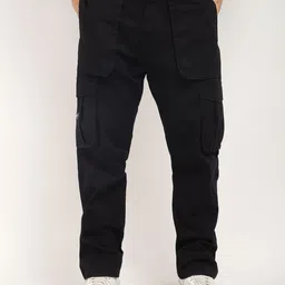 JIMMY & JORDAN Men Plus Size Classic Loose Fit Cotton Cargos Trousers-image-24