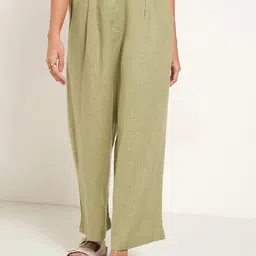 AKKRITI BY PANTALOONS Women High-Rise Pleated Trousers-image-39