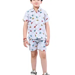 Arshia Fashions Boys Printed Shirt with Shorts-image-98