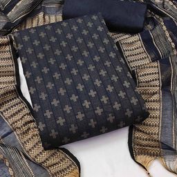 SAINOOR Jacquard Woven Design Cotton Unstitched Dress Material-image-28