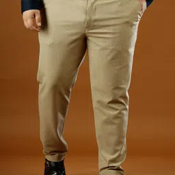 Muffynn Men Relaxed Straight Leg Straight Fit Chinos Trousers-picture-14