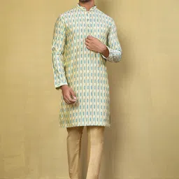 Arihant Rai Sinha Men Printed Regular Kurta with Pyjamas image 5