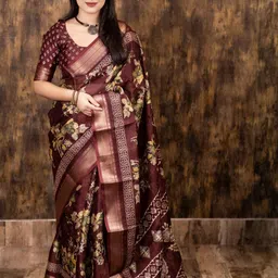 DIVASTRI Floral Zari Saree-picture-47