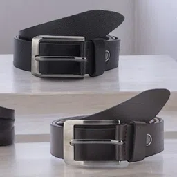 The Roadster Lifestyle Co Men Set Of 2 Leather Belts-26