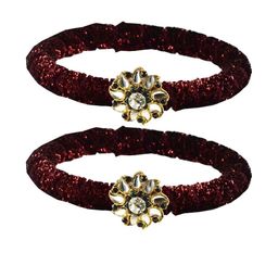 Vidhya Kangan Maroon Brass Bangles-image-50