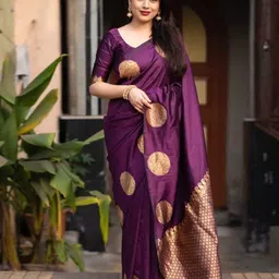 KALINI Woven Design Zari Half and Half Banarasi Saree-picture-54