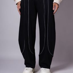 HOP HEAD Men Mid-Rise Loose Fit Regular Trousers-image-73