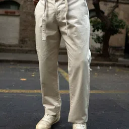 Powerlook Men Regular Fit Cotton Chinos Pants-image-4