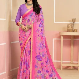 Anouk Rustic Ethnic Motifs Pure Chiffon Designer Dabu Saree-picture-11