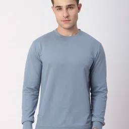 Stitch Hub Men Solid Round Neck Sweatshirt-image-69