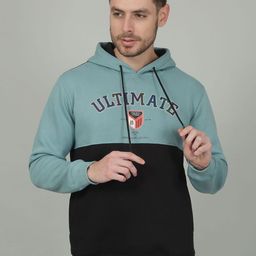 Cantabil Men Colourblocked Hooded Sweatshirt-image-19