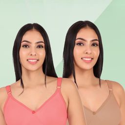 Clothonics Pack Of 2 Seamless Double Layerd T-shirt Bra-image-33