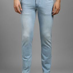 Louis Philippe Jeans Men Slim Fit Mid-Rise Heavy Fade Jeans-image-8